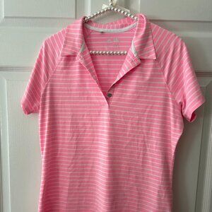 Adidas Pink Golf Shirt Size M